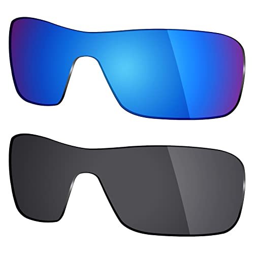Mryok 2 Pair Polarized Replacement Lenses for Oakley Turbine Rotor Sunglass - Options