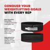 Hawk Sports Weightlifting Belt for Men and Women, 10mm x 4" Genuine Leather Lever Belt for Bodybuilding, Perfect for Deadlifting, Powerlifting, and Squats - Medium, Silver/Black view 2