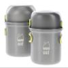 ust duo cook kit with Lightweight, compact, bpa free, anodized aluminum construction for camping, hiking, emergency and picnics view 1