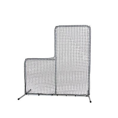 Skywalker Sports Baseball and Softball Pitching Screen | Batting Practice Equipment | 7ft Black L Screen with UV Treated Net and Steel Frame