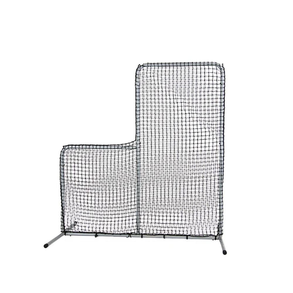 Skywalker Sports Baseball and Softball Pitching Screen | Batting Practice Equipment | 7ft Black L Screen with UV Treated Net and Steel Frame