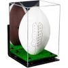Football Display Case, Durable Clear Display Case with Mirror & Truf Base, Wall MountedCase for Full Size Footballs, Sports Memorabilia, Collectibles, Keepsakes, Autographed Balls Items (A060-BR) view 1