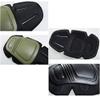 HWZ Tactical Protective Gear Live CS Field Paintball air Gun Equipment, 2 Knee Pads and 2 Elbow Pads/Suit Protection mat (Black) view 4