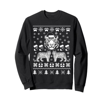Tiger Ugly Christmas Sweater Tacky Xmas Sweatshirt