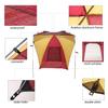 PlayDo Waterproof Teardrop Trailer Awning Portable Car SUV Awning Tent Sun Shelter Canopy for Camping 4 Persons (White/Green) view 4