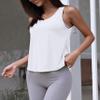 OYANUS Womens Summer Workout Tops Sexy Backless Yoga Shirts Open Back Activewear Running Sports Gym Tank Tops White XL view 3