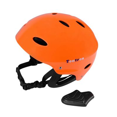 Tontron Adult Kayaking Wakeboarding Waterskiing Whitewater Helmet (Glossy Citrus, Small)