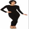 Forum Novelties Solid Color Full Body Unitard, Black, XL view 1