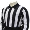 Smitty | FBS-118 | 2" Stripe Elite Performance Interlock Football Referee Long Sleeve Shirt | Official's Choice! (Large) view 1