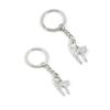 1 PCS Antique Silver Keyrings Keychains Key Ring Chains Tags Clasps T4JL2 Cat Kitten view 1