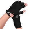 FitsT4 Sports Half Finger Padded Palm Gloves for Diving, Sailing, Jet Skiing, Stand-UP Boarding, Kayaking and Water Skiing, Suitable for Men&Women&Youth Black L view 2