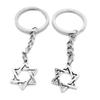 20 Items Metal Keychain Keyring Key Tags Chains Rings Jewelry Bag Charms K3BF2 Star of David view 1