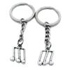 5 Items Metal Keychain Keyring Key Tags Chains Rings Jewelry Bag Charms K7XO7 Music Musical Note view 1