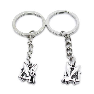 1 Item Metal Keychain Keyring Key Tags Chains Rings Jewelry Bag Charms YA3R6 Elf Angel