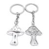 5 Items Metal Keychain Keyring Key Tags Chains Rings Jewelry Bag Charms YE5Q7 Mushroom view 1