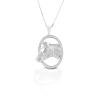 Kelly Herd Oval Halter Horsehead Necklace - Sterling Silver Sterling Silver view 1