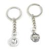 20 Items Metal Keychain Keyring Key Tags Chains Rings Jewelry Bag Charms Z6PX3 Love Star Skull view 1