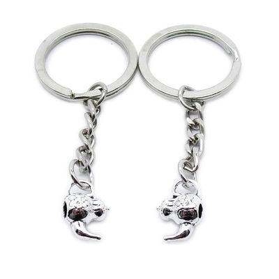 1 Item Metal Keychain Keyring Key Tags Chains Rings Jewelry Bag Charms YH1J5 Teapot Tea Kettle Pot