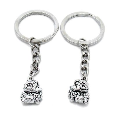 20 Items Metal Keychain Keyring Key Tags Chains Rings Jewelry Bag Charms V8GZ7 Chinese Zodiac Sheep Goat