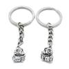 20 Items Metal Keychain Keyring Key Tags Chains Rings Jewelry Bag Charms V8GZ7 Chinese Zodiac Sheep Goat view 1