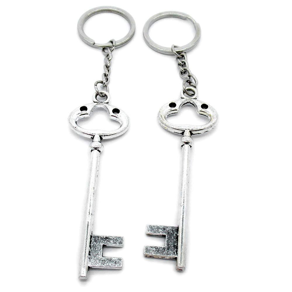 1 Item Metal Keychain Keyring Key Tags Chains Rings Jewelry Bag Charms K4ZE8 Magic Skeleton Key