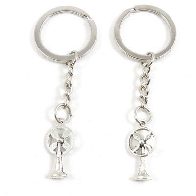 1 Item Metal Keychain Keyring Key Tags Chains Rings Jewelry Bag Charms T1YR1 Electric Fan