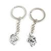 20 Items Metal Keychain Keyring Key Tags Chains Rings Jewelry Bag Charms U0BZ6 Music Skeleton Skull view 1