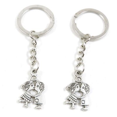 1 Item Metal Keychain Keyring Key Tags Chains Rings Jewelry Bag Charms U7KV3 Lovers Boy Girl