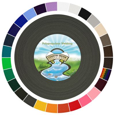 Country Brook Design 1" Webbing - 10/25/50 Yards - 30+ Colors - EDC 1 Inch Polypropylene Webbing for Climbing Outdoors Crafting DIY Gear Repair (Olive Drab Green, 10 Yards)