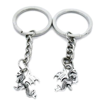 1 Item Metal Keychain Keyring Key Tags Chains Rings Jewelry Bag Charms R6ZC0 Dragon