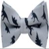 Carahere Boys Handmade Pre-Tied Bow Ties Novel Fun Pattern Bow Ties For Kids Grey view 1