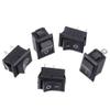 5pcs Mini Boat Rocker Switch 2 Pin SPST On/Off Momentary Off Rocker Switch AC 250V/6A 125V/10A Black 15 * 21mm view 2