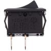 5pcs Mini Boat Rocker Switch 2 Pin SPST On/Off Momentary Off Rocker Switch AC 250V/6A 125V/10A Black 15 * 21mm view 4
