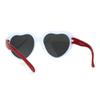 Girls Child Size Heart Shape Cute Plastic Fashion Sunglasses Flag Red view 4