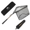 YVLEEN Folding Fishing Net - Foldable Fish Landing Net Robust Aluminum Telescopic Pole Handle and Nylon Mesh 16inch Hoop Size view 1
