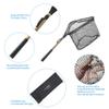 YVLEEN Folding Fishing Net - Foldable Fish Landing Net Robust Aluminum Telescopic Pole Handle and Nylon Mesh 16inch Hoop Size view 2