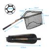 YVLEEN Folding Fishing Net - Foldable Fish Landing Net Robust Aluminum Telescopic Pole Handle and Nylon Mesh 16inch Hoop Size view 4
