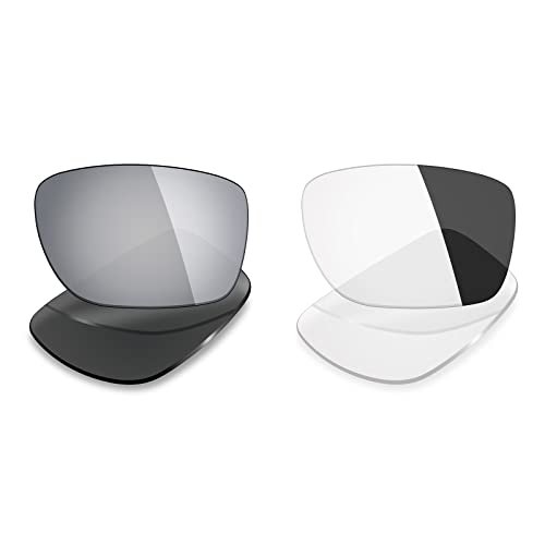 Mryok 2 Pair Polarized Replacement Lenses for Oakley Turbine Sunglass - Options