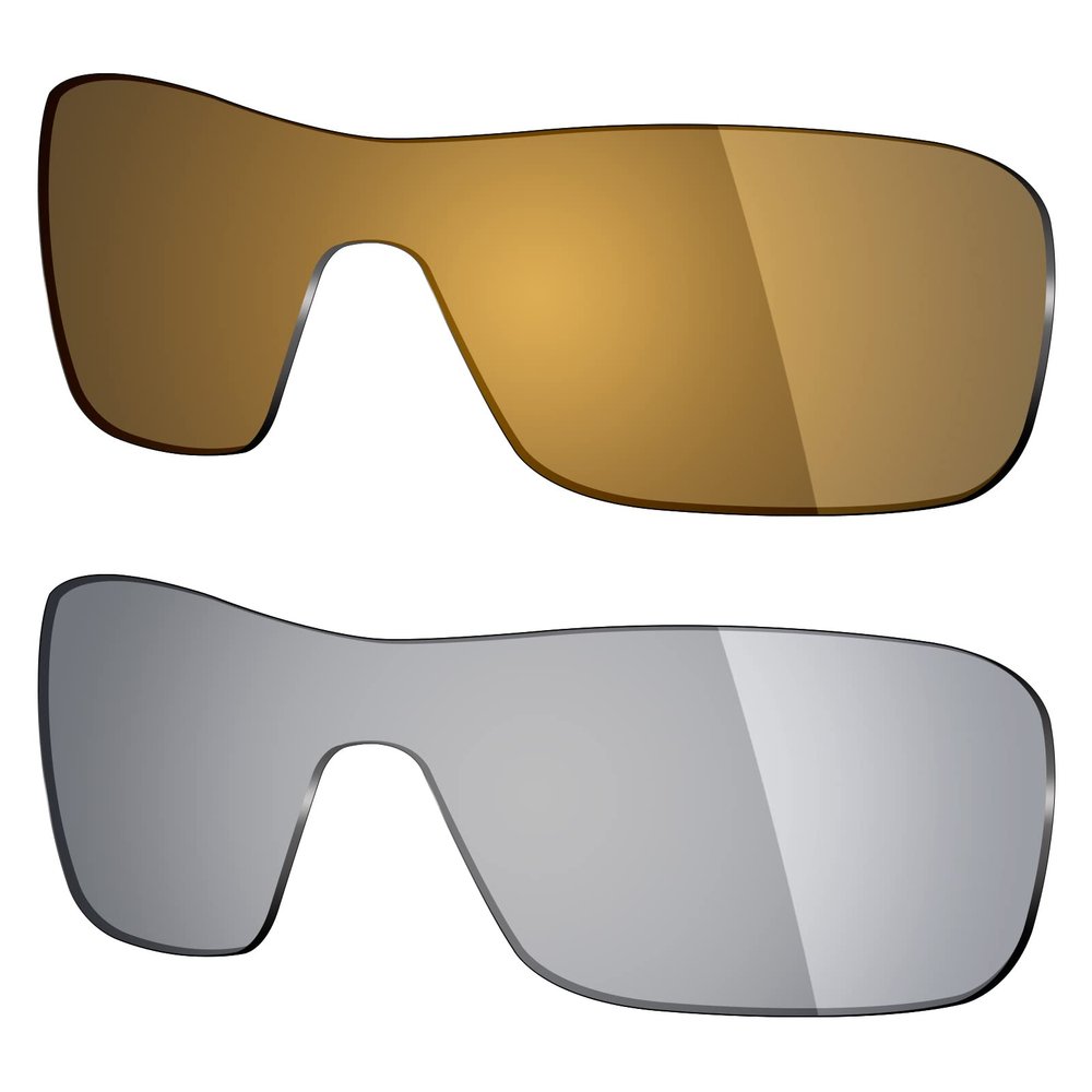 Mryok 2 Pair Polarized Replacement Lenses for Oakley Turbine Rotor Sunglass - Options