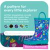 LONECONE Rain Boots with Easy-On Handles in Fun Patterns for Boys and Girls, Play-Proof Flexible Rubber, Durable Non-Slip Treads, Kid-Friendly for Hours of Joy - Bootiful Mermaids, 4 Big Kid view 4