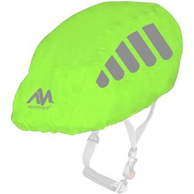 AYAMAYA Bike Helmet Cover with Reflective Strip, High Visibility Waterproof Cycling Bicycle Helmet Rain Cover Windproof Dustproof Breathable Road Bicycle Helmet Water Cover Ride Gear