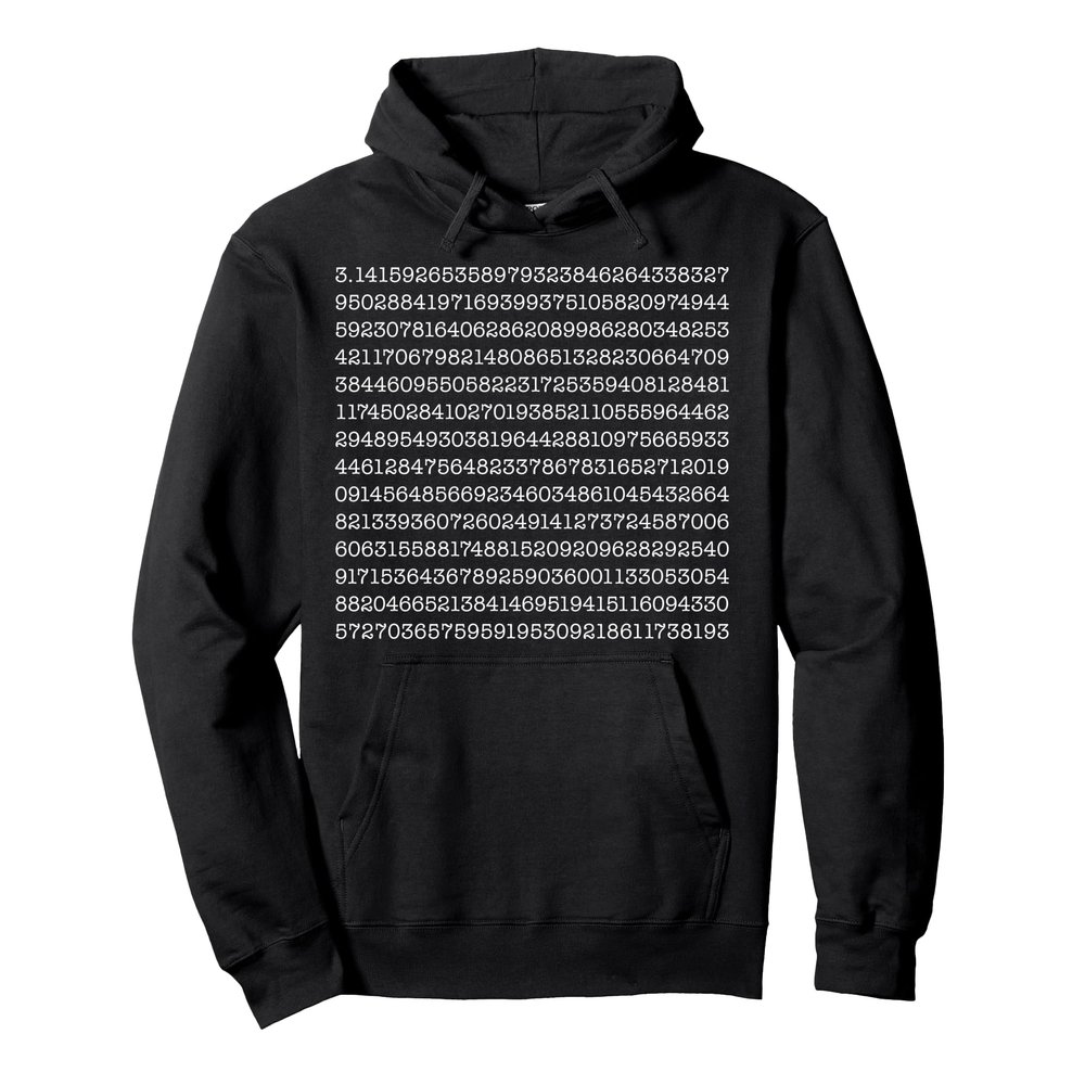 Math Pi Digits Pullover Hoodie Pullover Hoodie