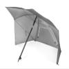 Sport-Brella Ultra SPF 50+ Angled Shade Canopy Umbrella for Optimum Sight Lines at Sports Events (8-Foot), Light Grey view 1