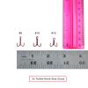 30pcs Fish WOW! Size #10 Fishing 3X Strong Treble Hooks Red Standard Shank Round Bend Size10 view 3