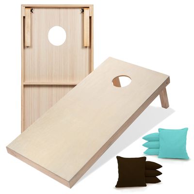 Tailgating Pros Premium Cornhole Game - Regulation or Tailgating Size Corn Hole Boards w/Corn Filled Bags & Optional LED Lights