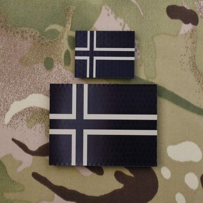 BritKitUSA Infrared Norway Flag Patch Set NORSOCOM Hrens Jegerkommando Spesialkommando IR