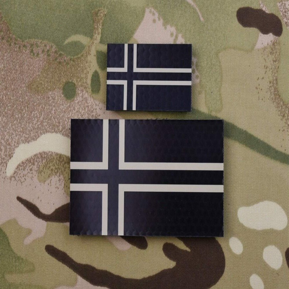 BritKitUSA Infrared Norway Flag Patch Set NORSOCOM Hrens Jegerkommando Spesialkommando IR