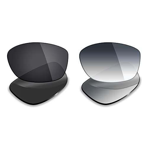 Mryok 2 Pair Polarized Replacement Lenses for Oakley Pit Bull Sunglass - Options