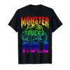 Monster Trucks Rule top for Rainbow T-Shirt, Men, Black, Small view 1
