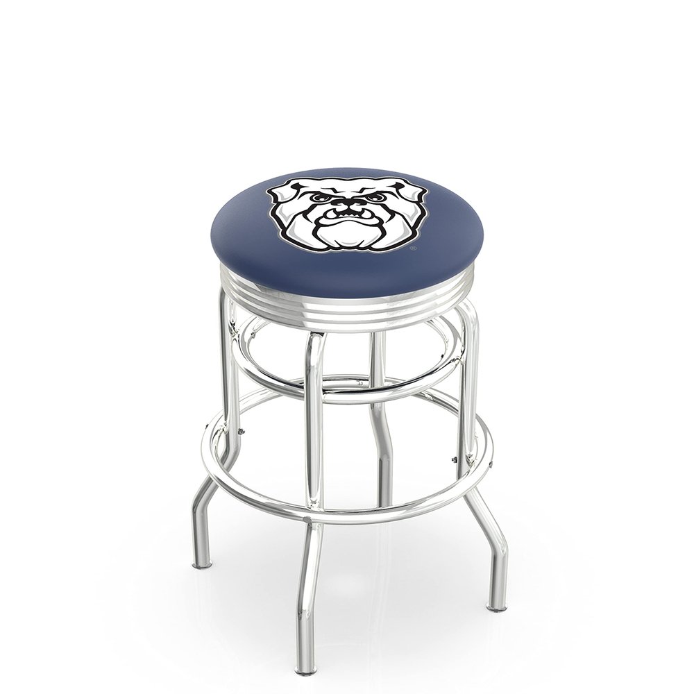 HBS L7C3C Butler 25" Double-Ring Swivel Counter Stool with Chrome Finish